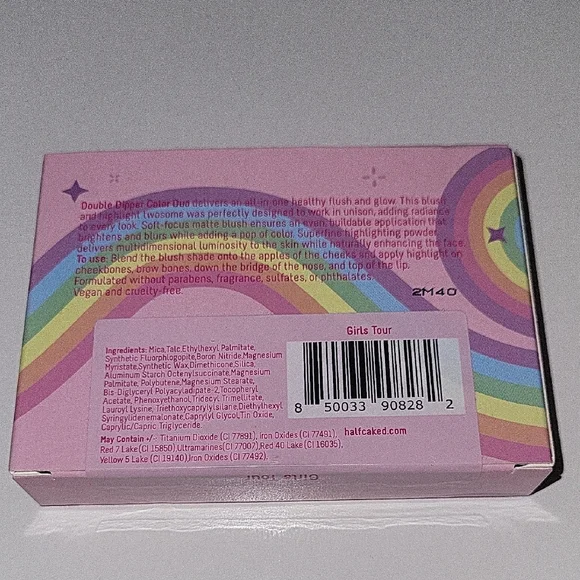 Half Caked Double Dipper Blush - Pink and Golden Brown Highlighter Combo - Picture 2 of 6